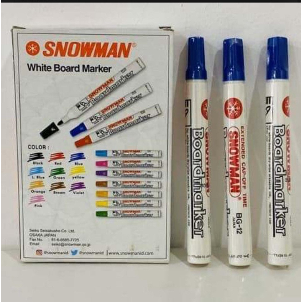 

Spidol BG-12 Blue Snowman - 5016377