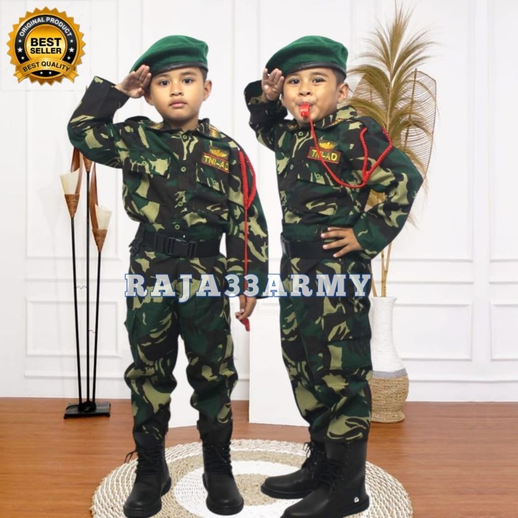 Baju Profesi Anak PDL Loreng TNI / KOSTUM LORENG MALVINAS ANAK / BAJU KARNAVAL PDL MALVINAS ANAK