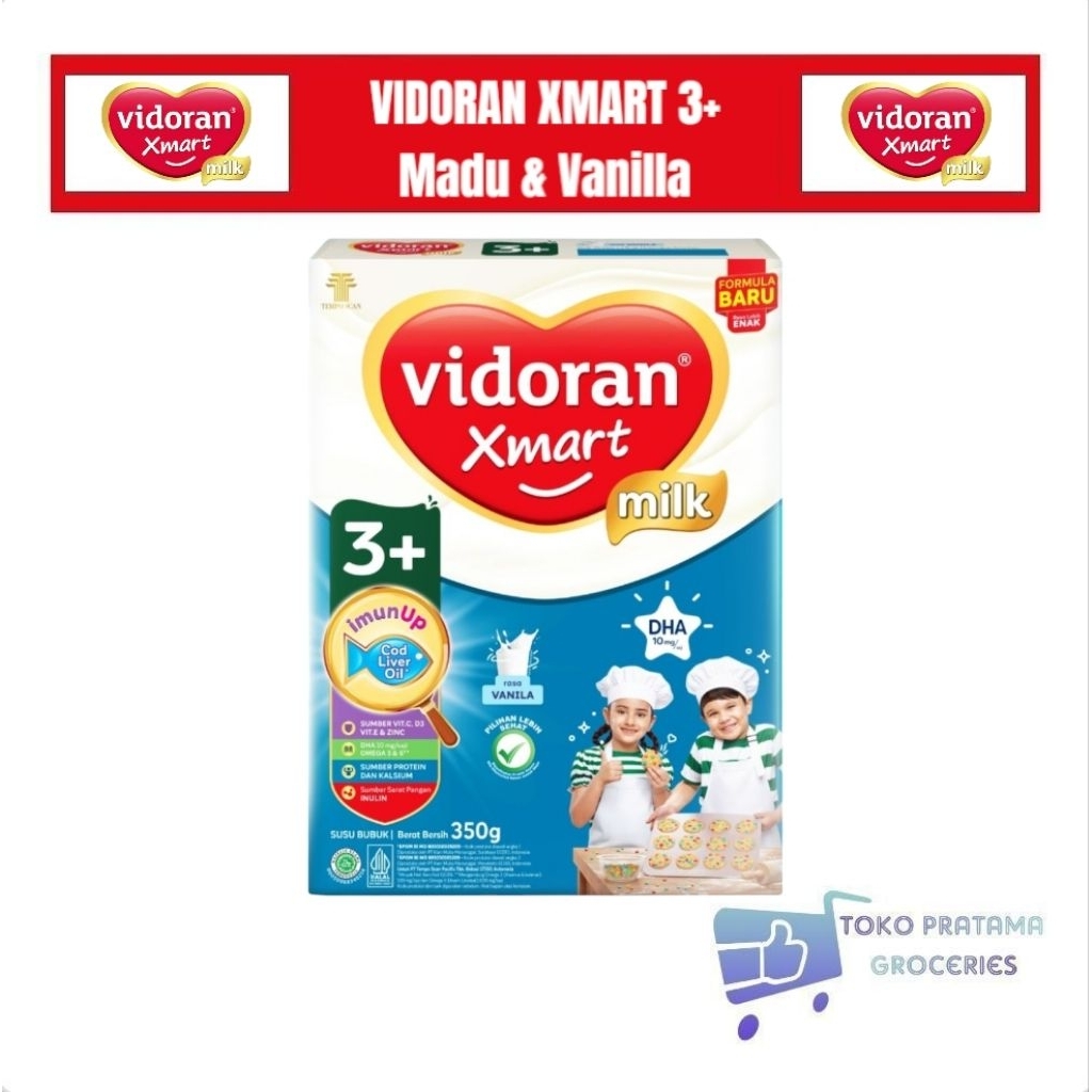 

VIDORAN XMART 3+ 350g 700g 925g Madu Vanila