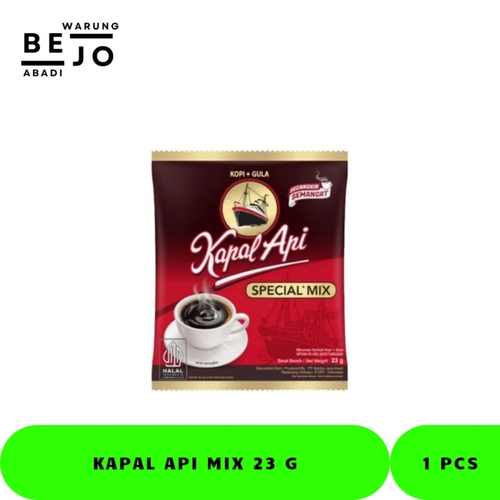 

Kopi Kapal Api Spesial Mix 23gr (1 renceng isi 10 pcs)