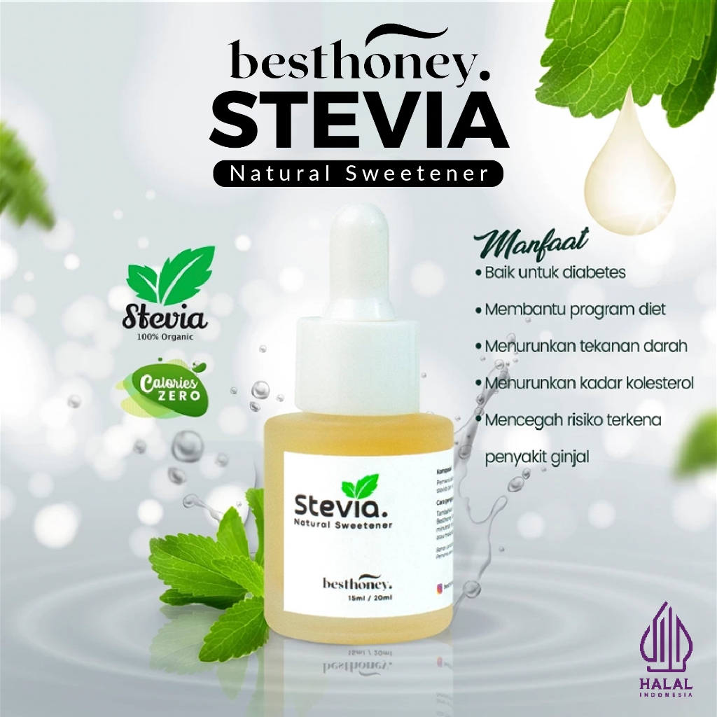 

Best Honey Stevia Pemanis Alami Stevia Gula Cair Stevia Tetes