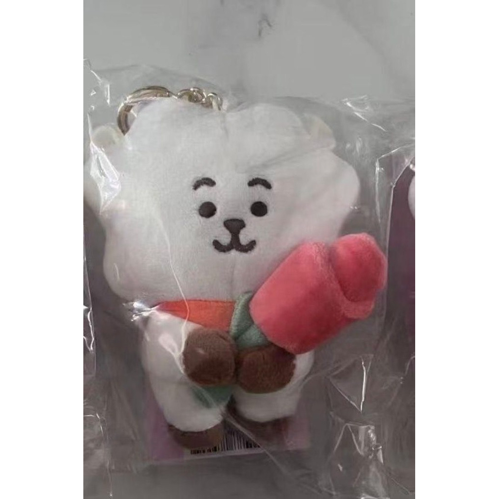 BT21 RJ PLUSH MASKOT KEYRING SPRING DAY OFFICIAL