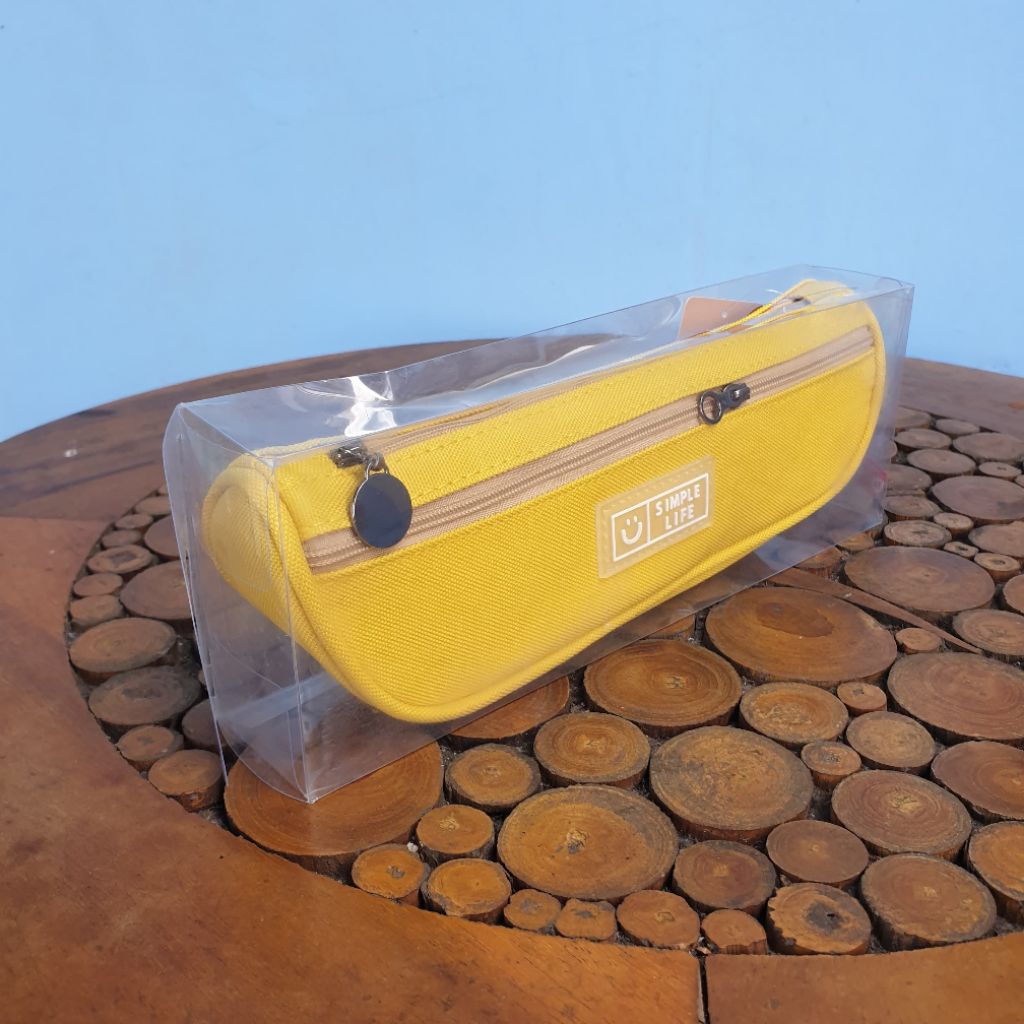 

Kako pencase canvas simple life / tempat pensil Kako gramedia yellow canvas