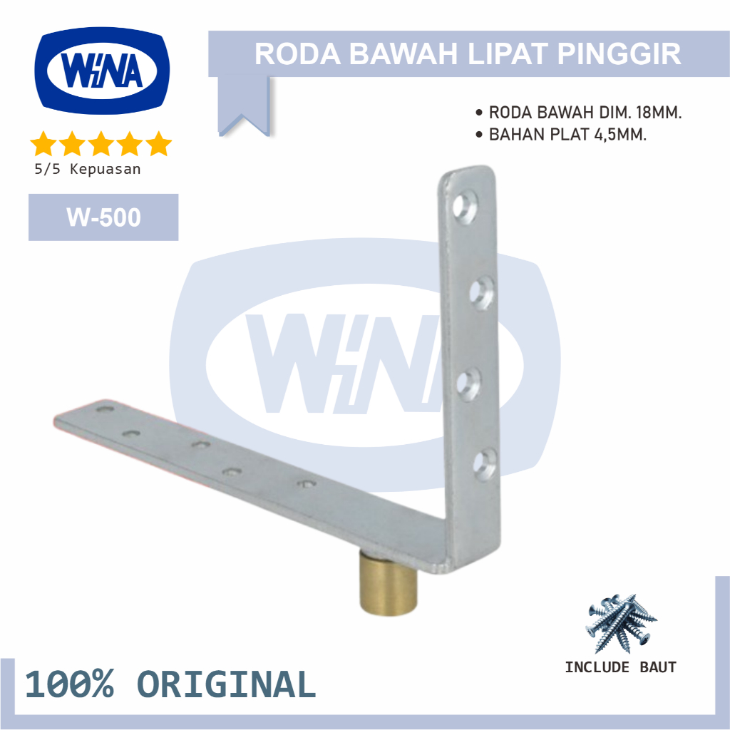 Roda Bawah Lipat Pinggir Wina W500 Roda Penyeimbang Pintu Lipat - 100% Original