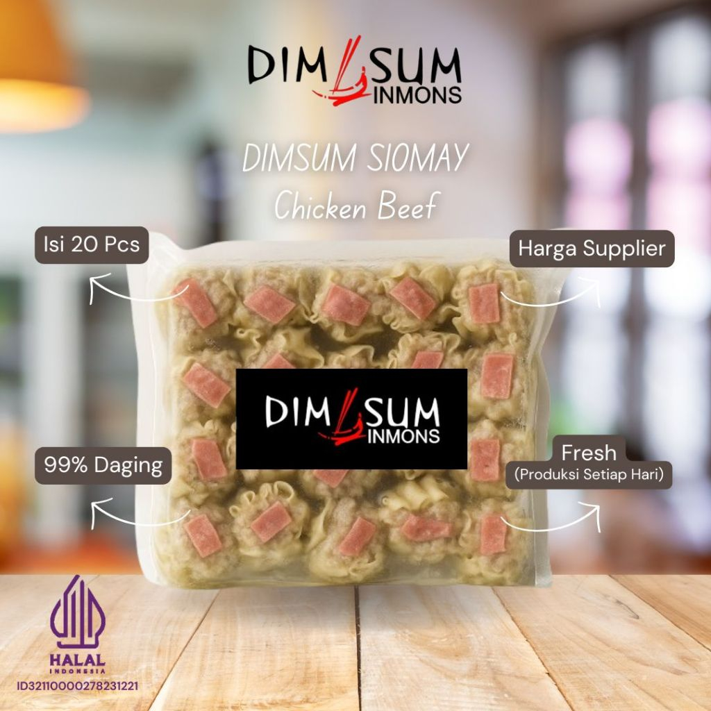 

Inmons Dimsum Siomay Chibe (Chicken Beef) Halal isi 20pcs - Premium Frozen Food harga pabrik
