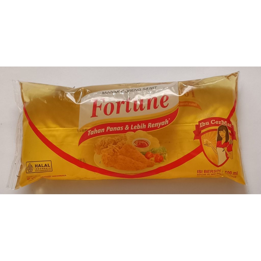 Minyak Goreng Fortune Bantal 250ml, 500ml dan 1lt