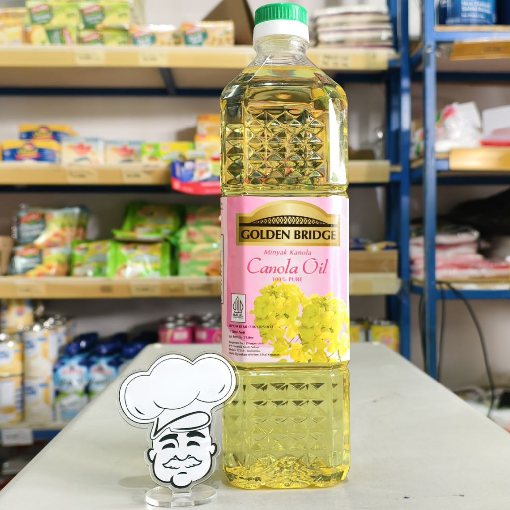 

Golden Bridge Canola Oil 1Liter / Minyak Kanola Golden Bridge 1Liter