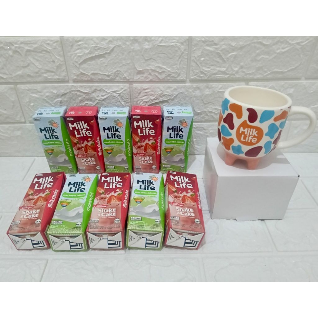 

Paket Susu Milk Life free Tumbler / Mug / Gelas Hologram Sapi Milli Milk Life PRJ 2025