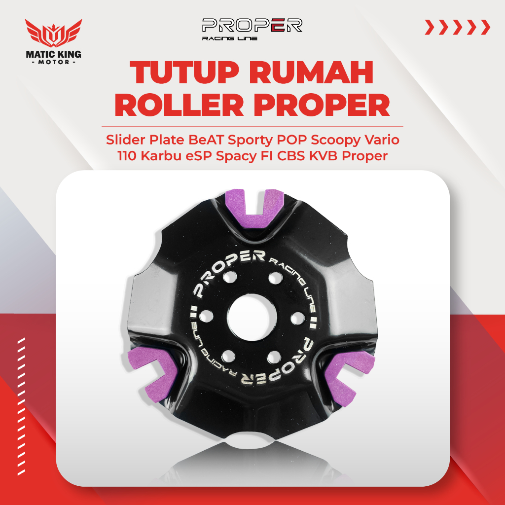 Tutup Rumah Roller Slider Plate Beat Vario Scoopy Spacy 110 Karbu Fi eSP POP Street KZL K44 Proper R