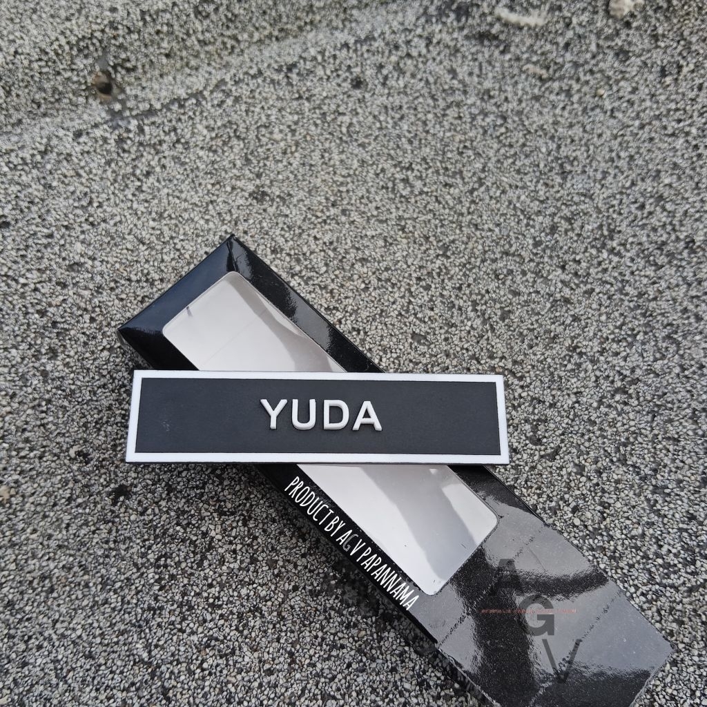 

Papan Nama timbul Font Arial - Nametage akrilik timbul