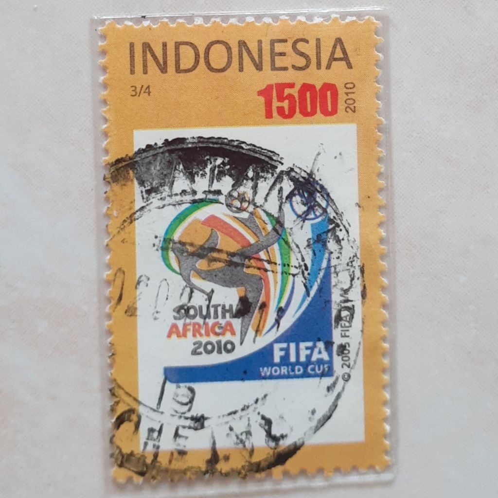 

(ID9) Perangko Indonesia Piala Dunia Afrika Selatan 3/4 Tahun 2010