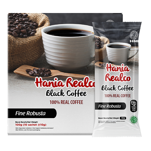 

100% KOPI HITAM ROBUSTA / BLACK COFFE HANIA REALCO FINE ROBUSTA