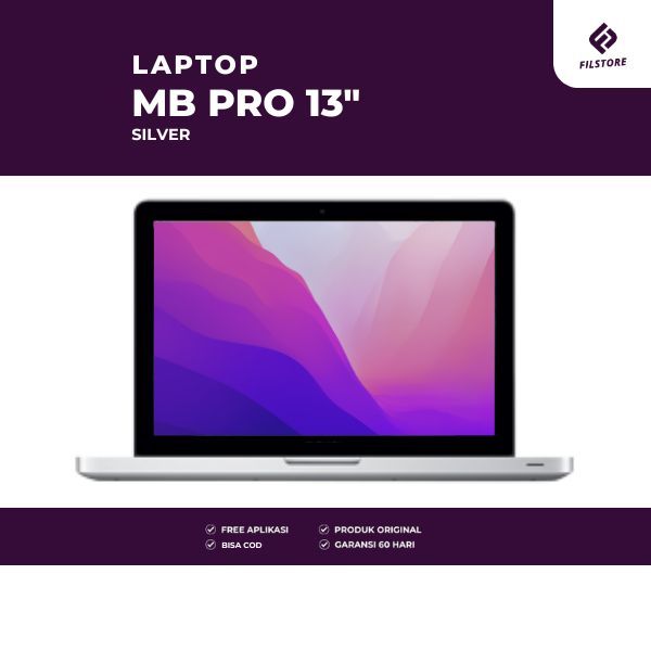 LAPTOP APPLE MACBOOK PRO 13" A1278 BERGARANSI