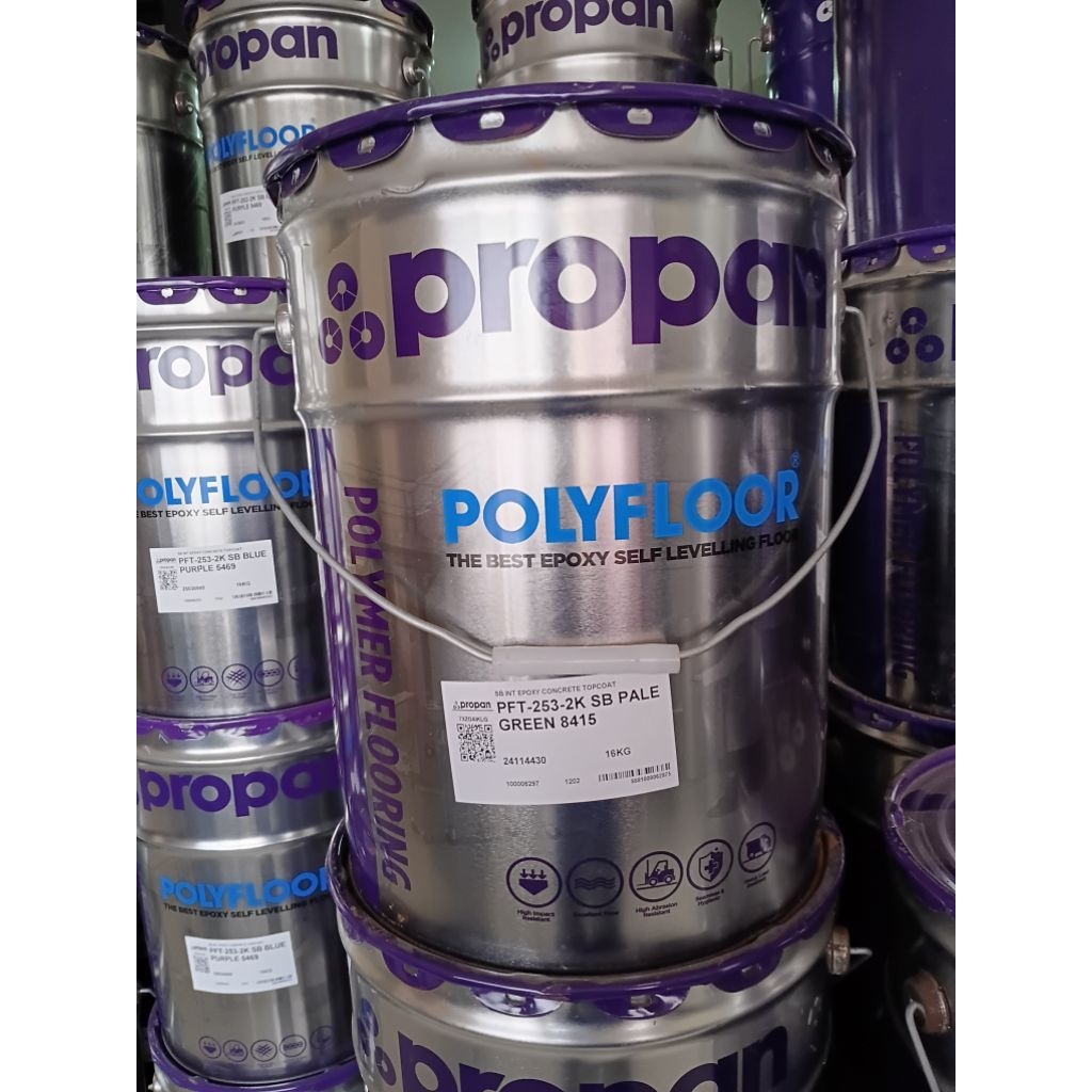PROPAB POLYFLOOR PFT 253 PALE GREEN EPOXY LANTAI 20 KG