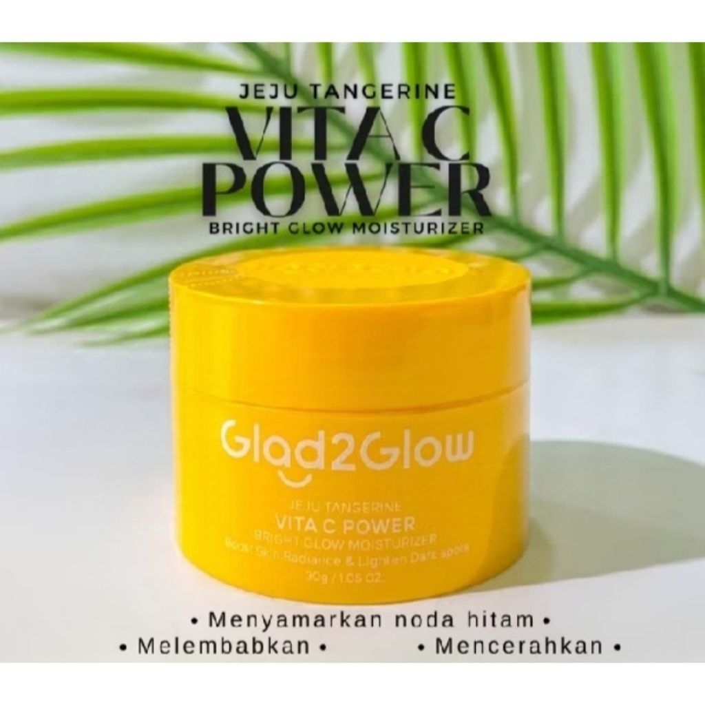 Glad2glow Perfect Vita C Power Bright Glow Moisturizer 3p Gr | Mencerahkan Wajah