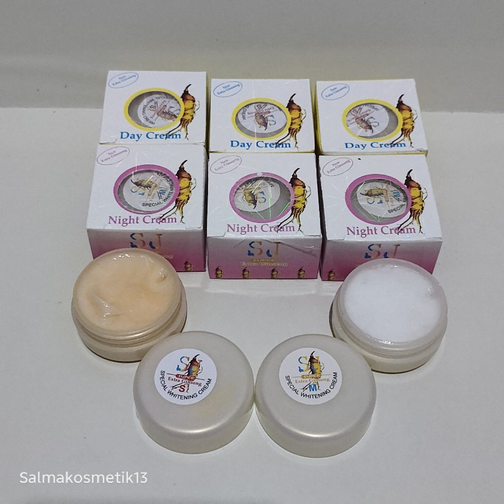 6 Pcs // Cream Sin Jung Gingseng Day & Night Whitening Original