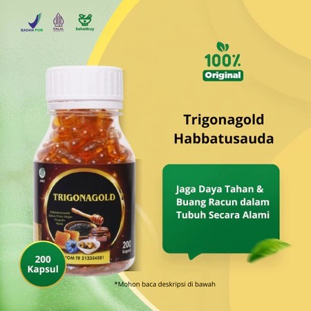 TRIGONA GOLD HABBATUSSAUDA EXTRA PROPOLIS TRIGONA GOLD 100 DAN 200 KAPSUL