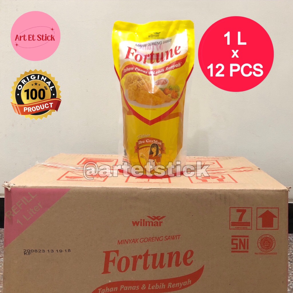 

Minyak Goreng Fortune 1 Liter (1 Dus Isi 12 Pouch)