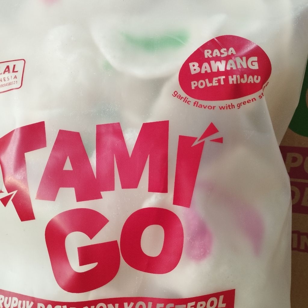 

Paket Usaha Kerupuk Pasir Tamigo / Kriaq Kriuq Non Kolesterol 100 Gram Rasa POLET HIJAU IKAN 1 Carton isi 8pcs
