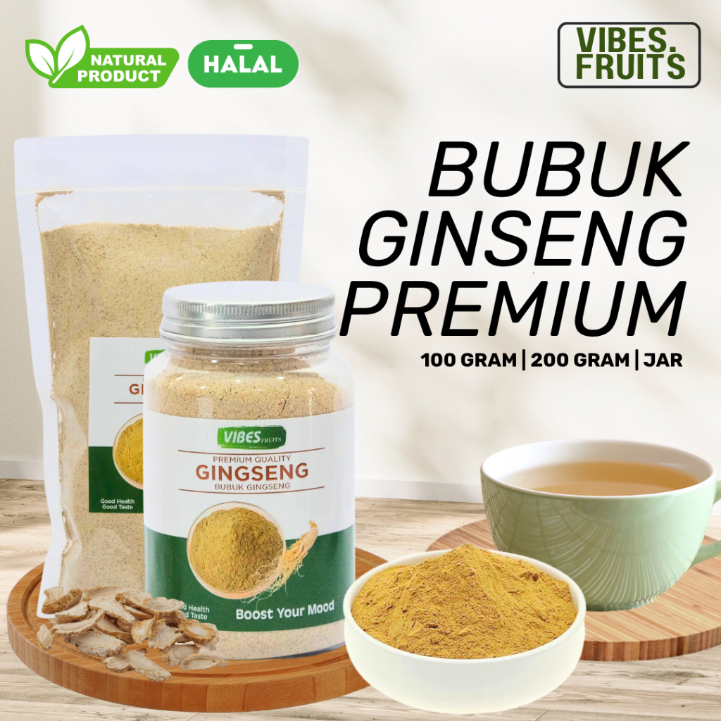 

Bubuk Ginseng Premium 100gr 200gr Superfood Tanpa Campuran / Ginseng Jawa Bubuk Premium Asli