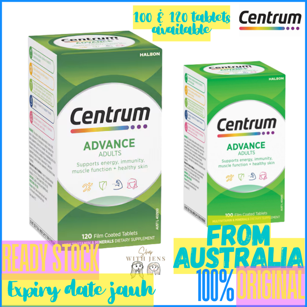 Centrum Advance Adult Daily Multivitamin Supplements 120 Pack