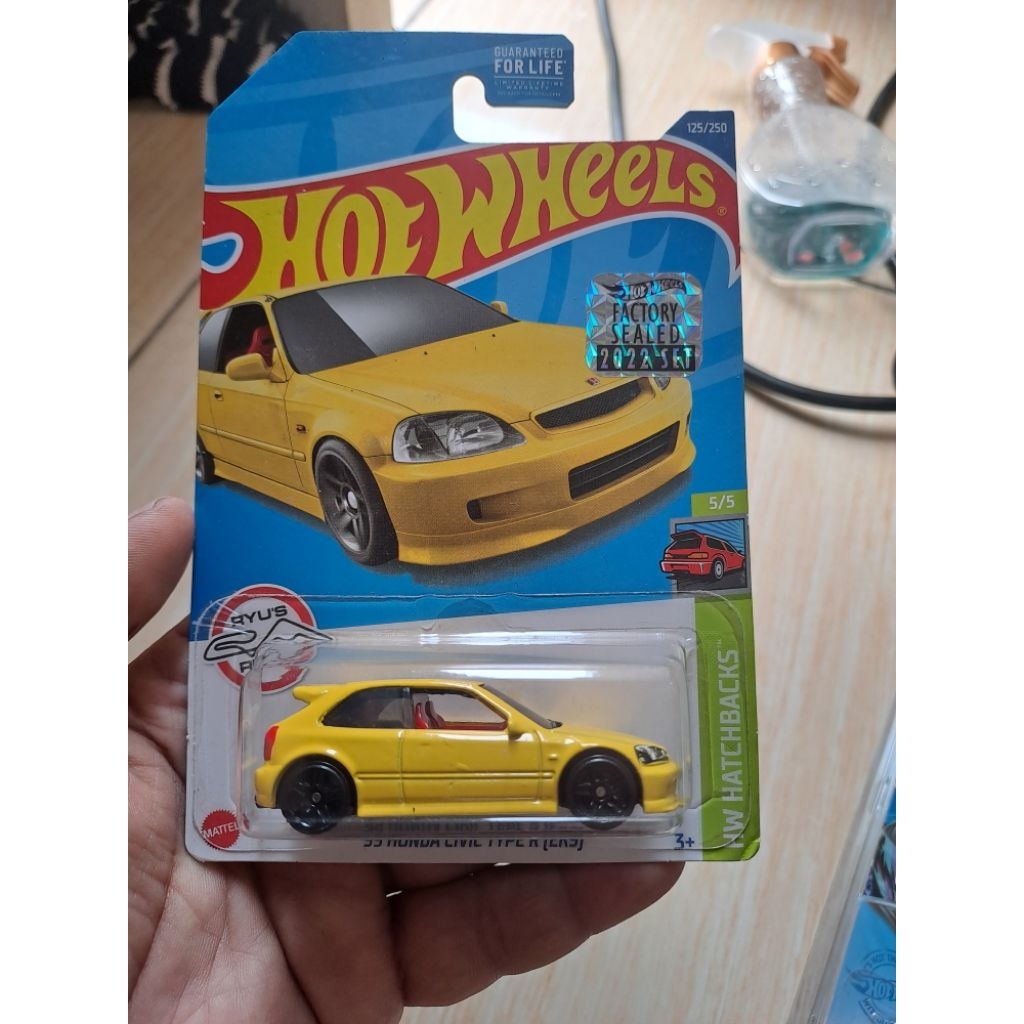 Hot wheels Civic EK9 Kuning Factory Sealed FS