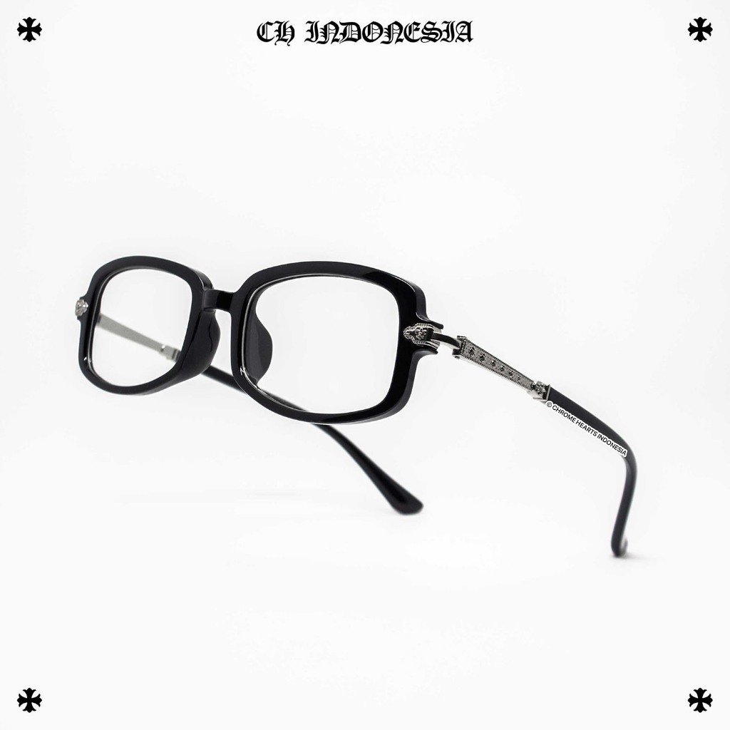 CH Indonesia Kacamata ChromeHearts ch/gs/drk/svg/jpn 5525 [RARE] Chrome Glasses Eyewear