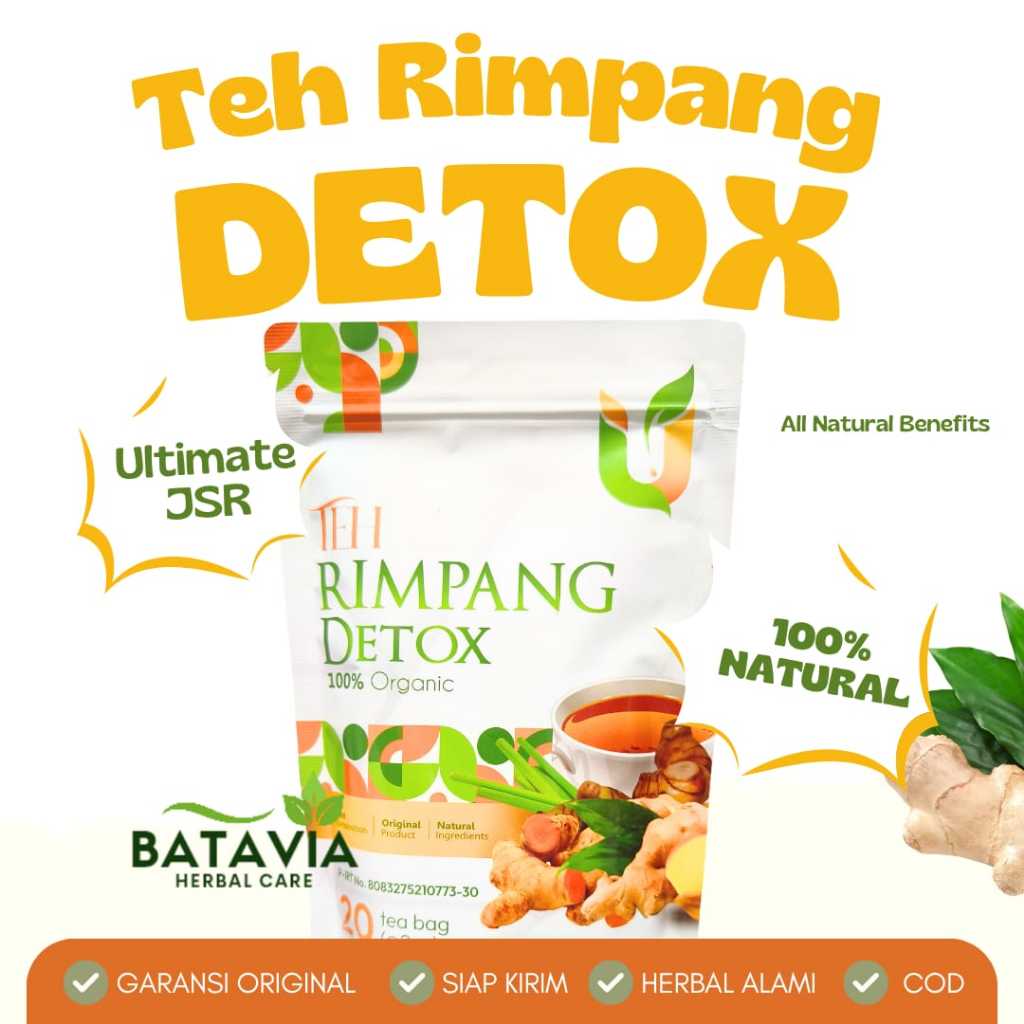 

Teh Rimpang Detox JSR Ultimate Jahe Kunyit Sereh Lengkuas