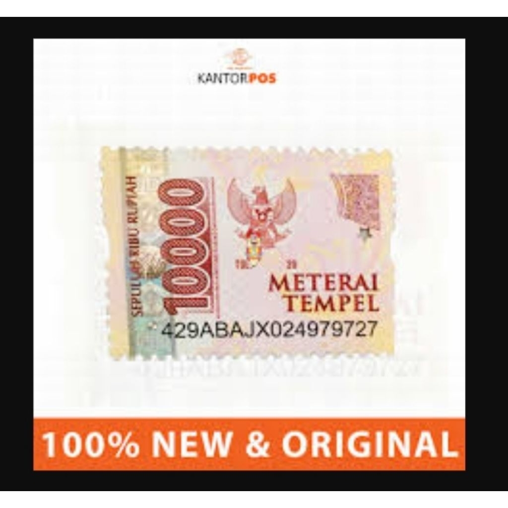 

materai pos asli 10.000