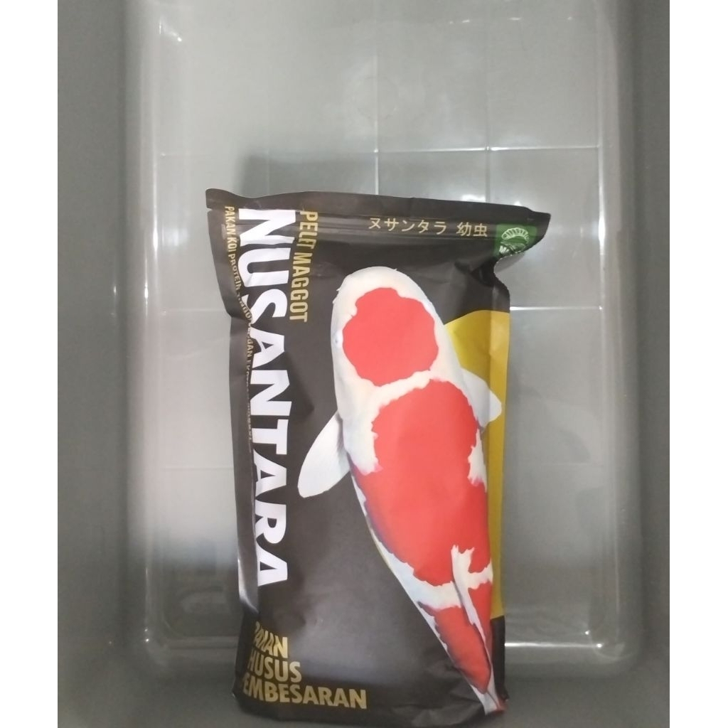 Pelet maggot 1kg nusantara pakan koi harian pembesaran