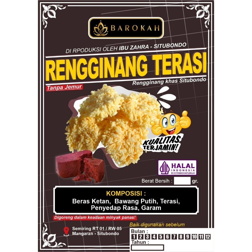 

Rengginang Rasa Terasi