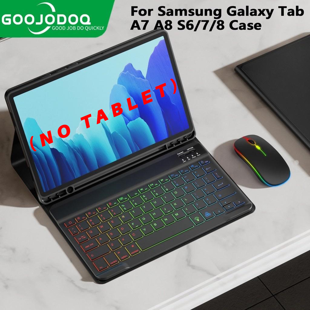 Goojodoq Hanya Case Tablet Case For Samsung Galaxy Tab A7 A8 Case Keyboard For Samsung Tab S6 Lite C