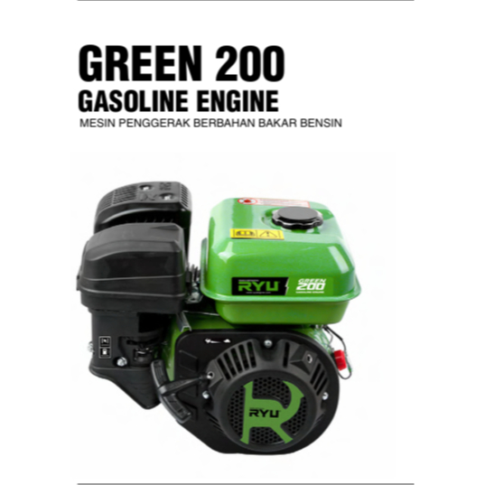 RYU Mesin Penggerak 6.5 HP - Mesin GX200 - Gasoline Engine RS 200 - Mesin Ketinting