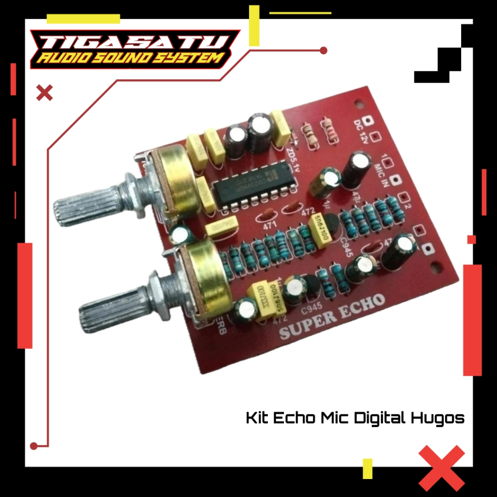 Kit Echo Digital Hugo Dengan Efek Reverb Dan Speed