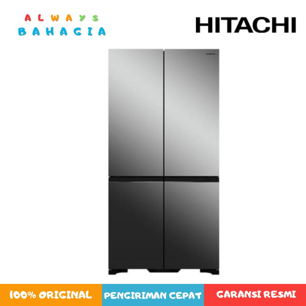 HITACHI R-WB64VGD0X Kulkas French Bottom Freezer Luxury 569L Vacuum Compartment