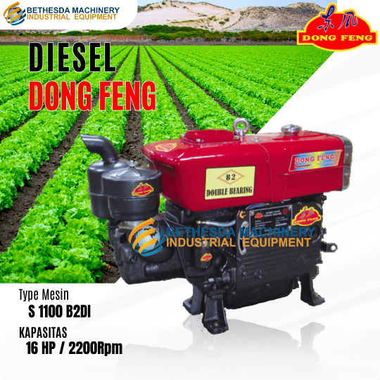 Mesin Penggerak DONG FENG S 1100B2-di Diesel Dongfeng 16HP 16 PK
