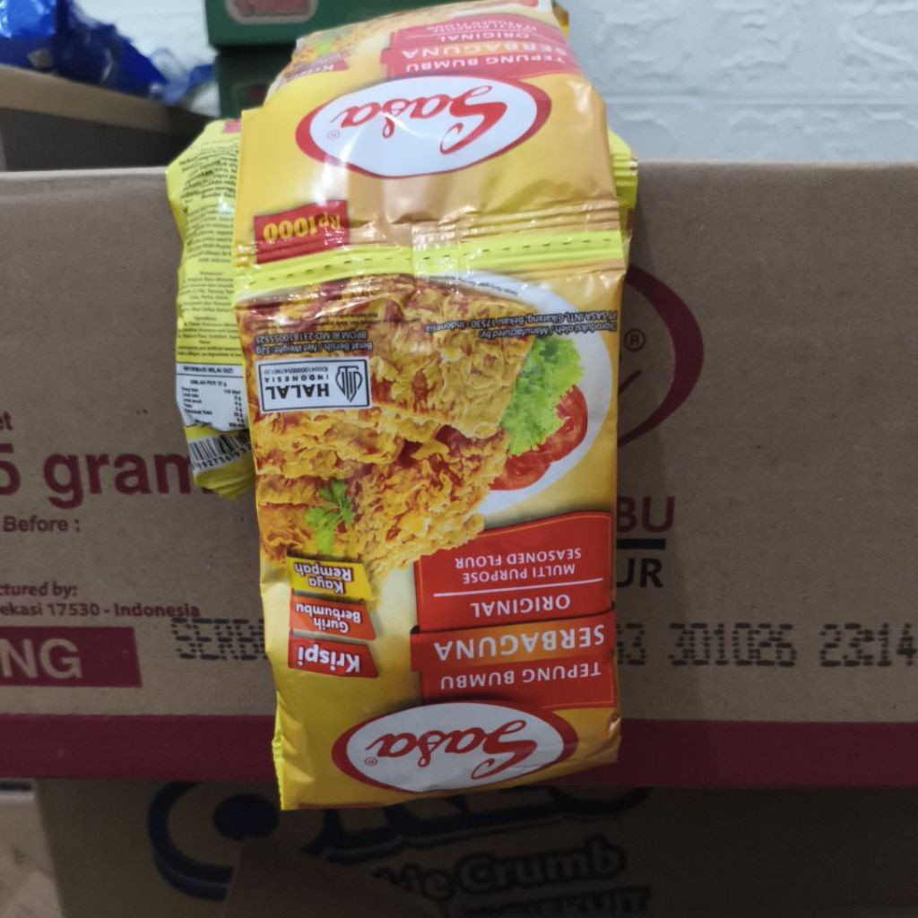 

Tepung bumbu sasa serbaguna renceng 1 dus isi 15 renceng