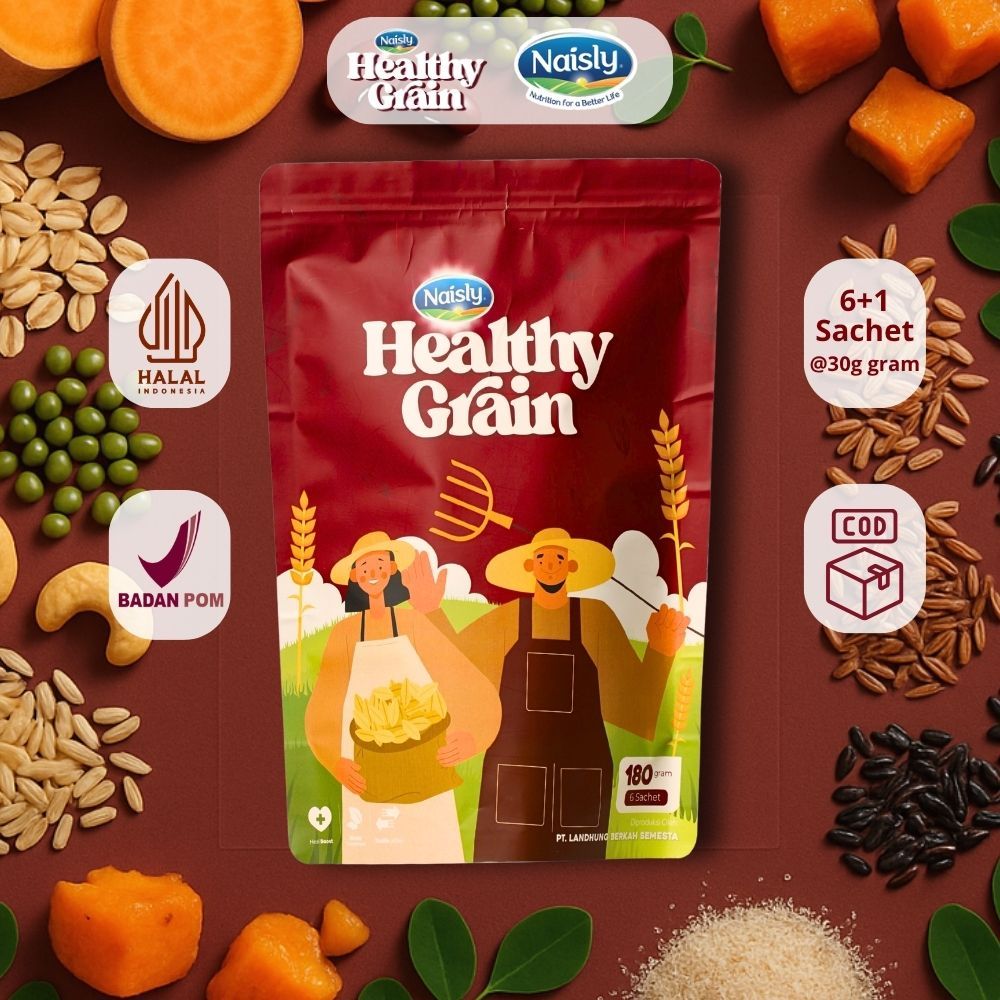 

HealthyGrain Minuman Herbal Multigrain | Bantu ATASI Hipertensi & Lengkapi Nutrisi Harian - 1 Pouch