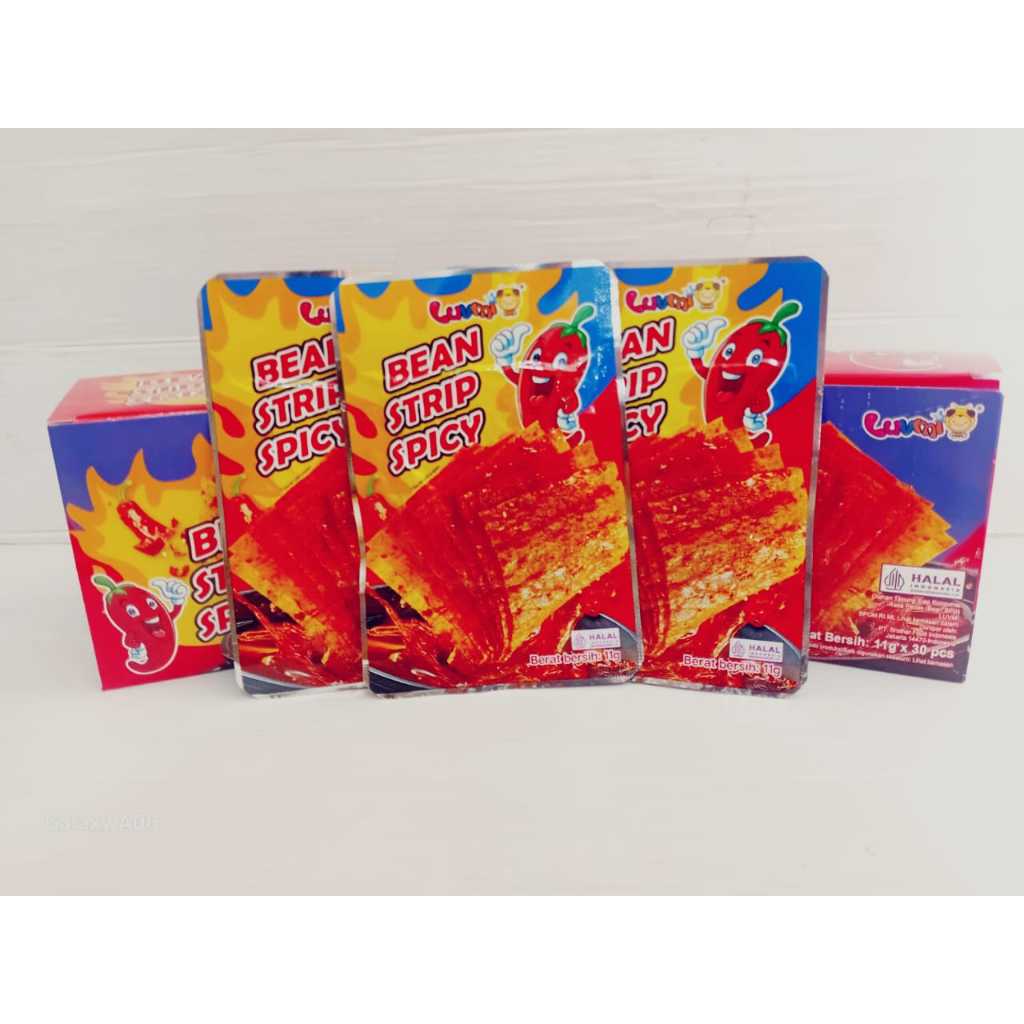 

BFI BEANS STRIP SPICY SNACK PEDAS ASIN GURIH