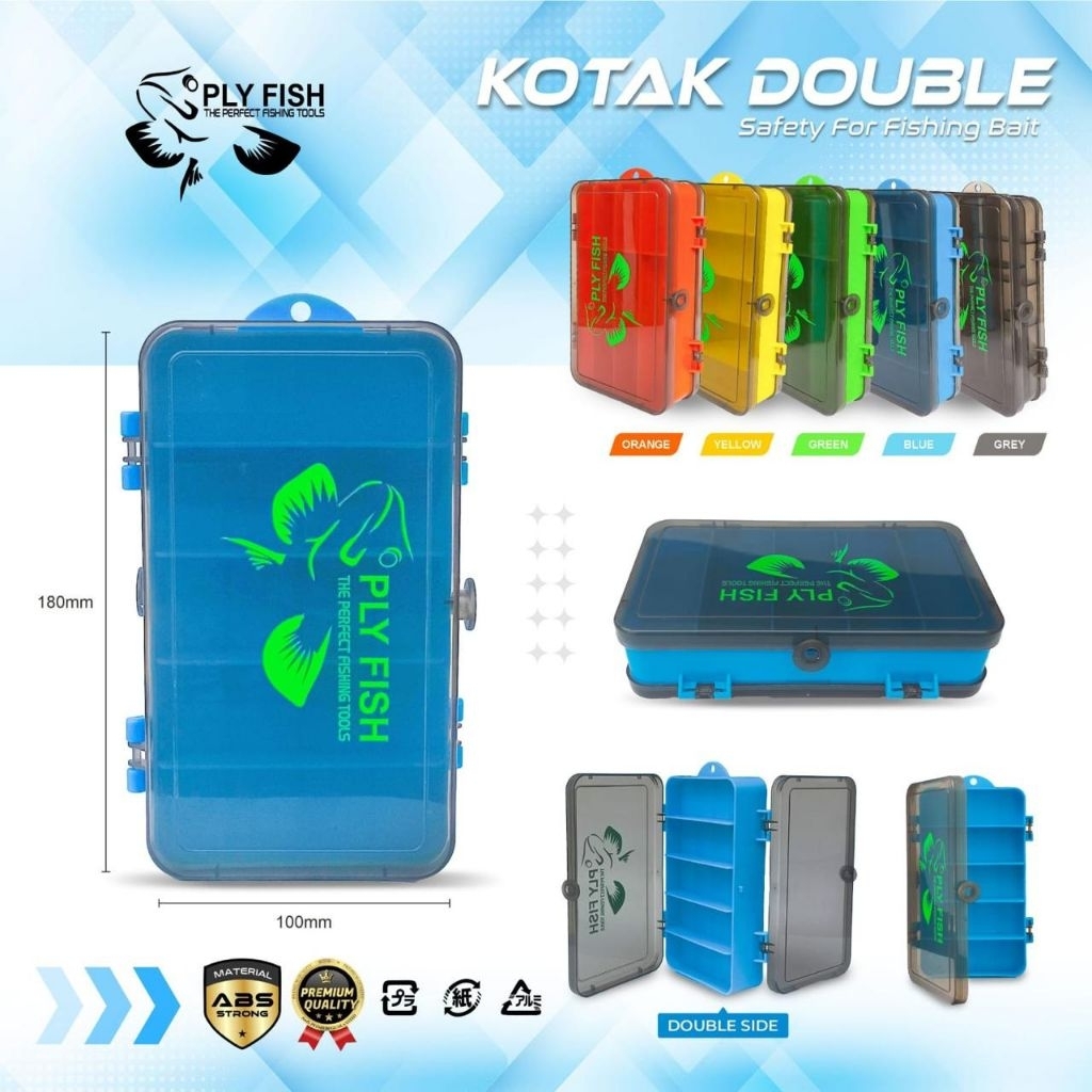 Kotak Pancing Ply Fish Timbal Balik / tempat lure / tempat pancing
