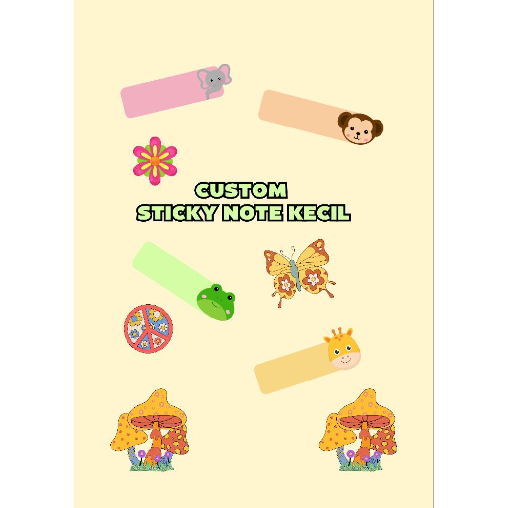 

Custom sticky note kecil