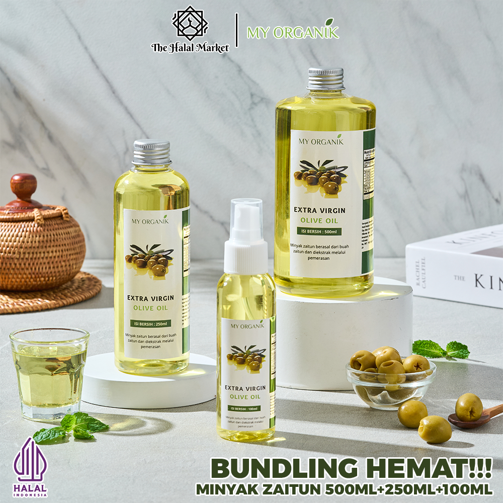 

My Organik EVOO Minyak Zaitun Murni Extra Virgin Olive Oil 500 ml 250 ml