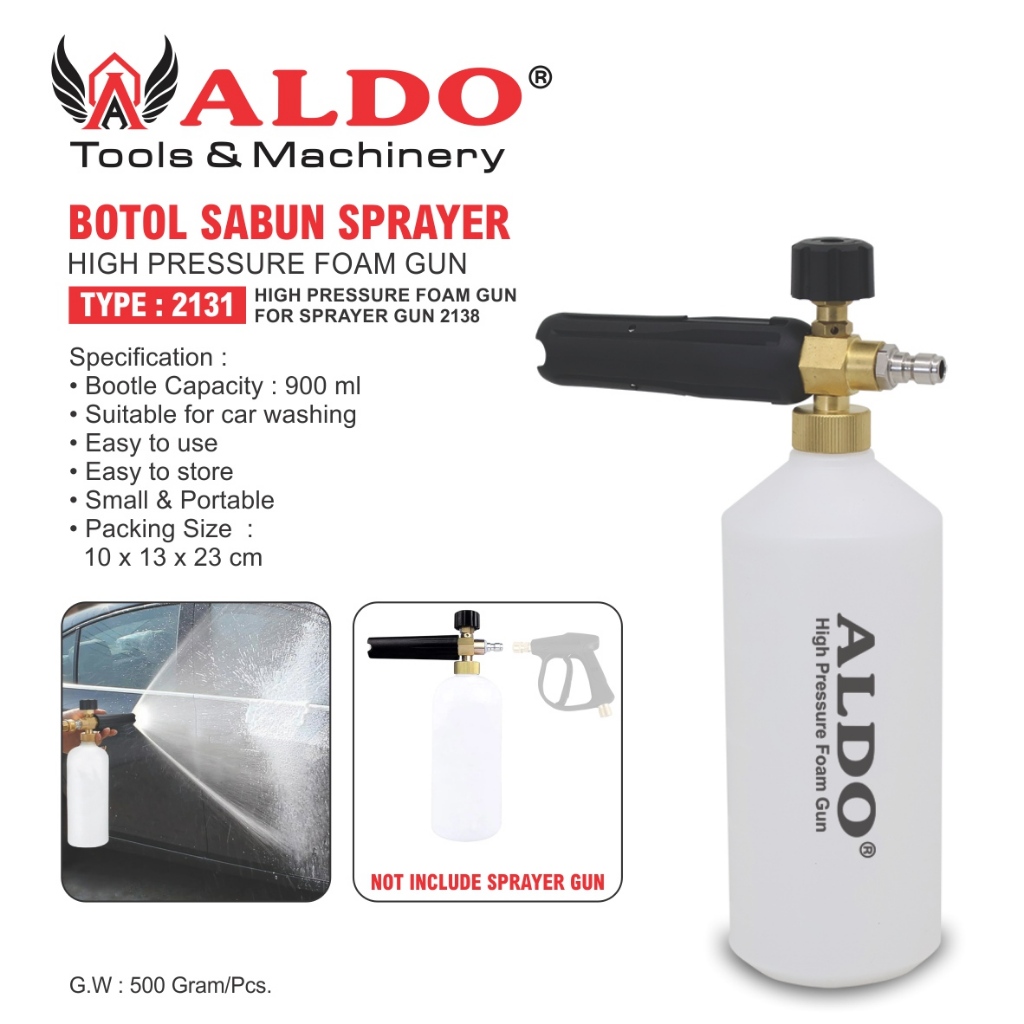 BOTOL SABUN SPRAYER 2131 / HIGH PRESSURE FOAM GUN  / JET CLEANER TABUNG SNOW / TABUNG SALJU SABUN  /