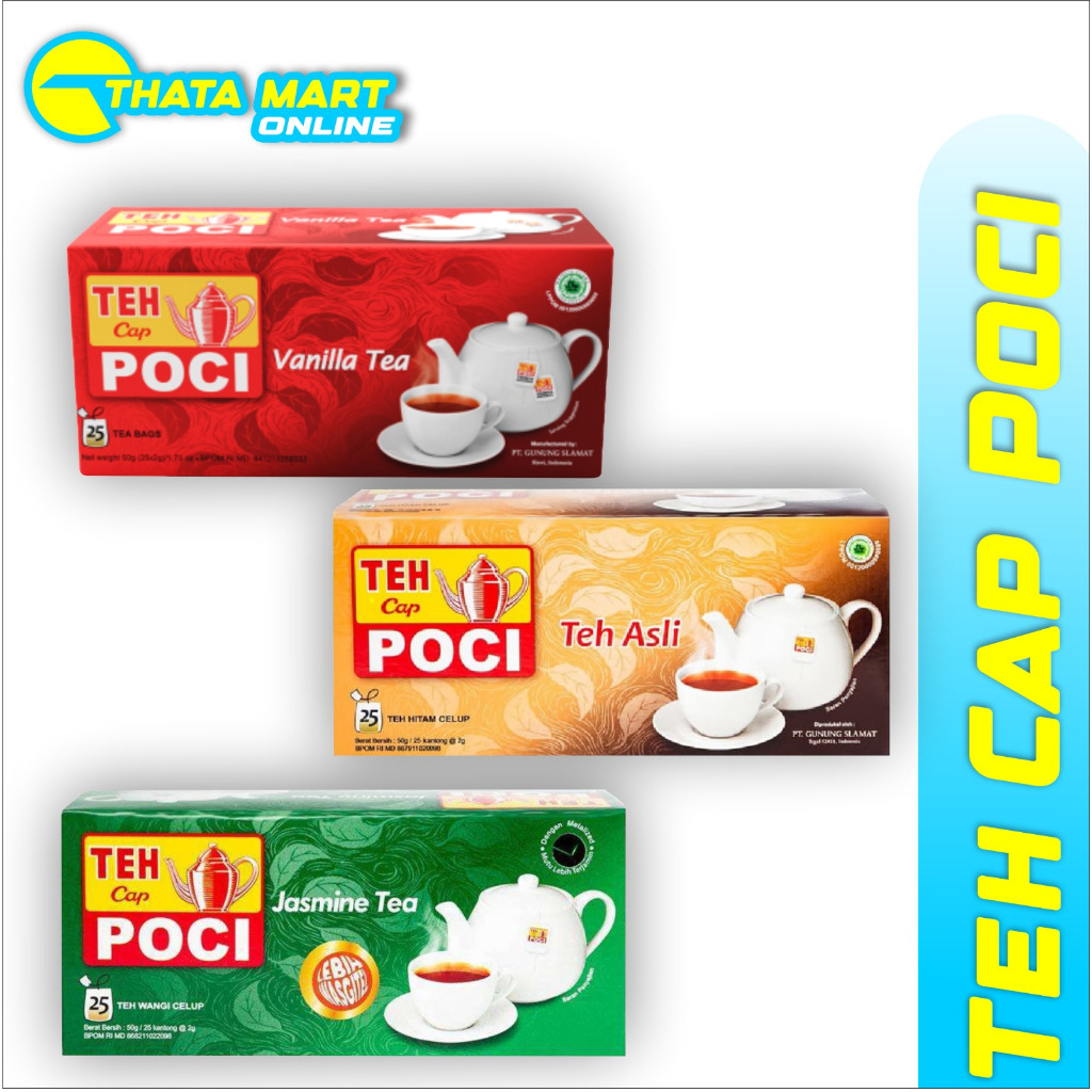 

Teh Celup Cap Poci Wangi Teh Asli 25 Bags - Teh Poci - Tea Bag