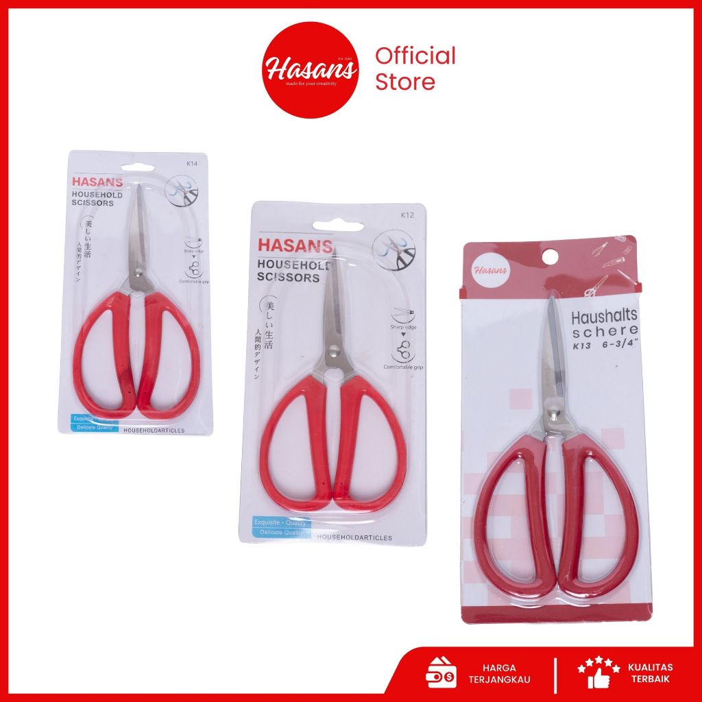 

Gunting Potong Bahan Kain / Gunting Kodok / Gunting Serbaguna / Gunting Kain / Gunting K12 K13 K14