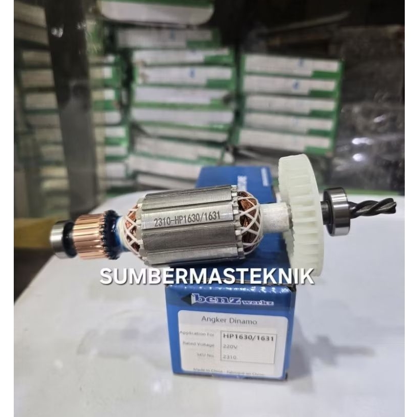 ARMATURE HP1630 MAKITA ANGKER ROTOR DINAMO MESIN BOR MAKITA HP 1630 BENZ