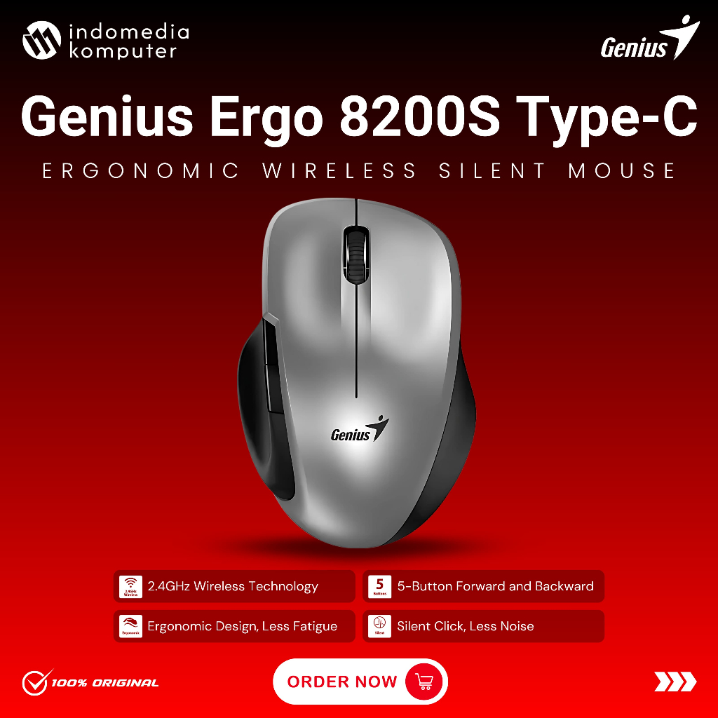 MOUSE GENIUS ERGO NX8200S TYPE C