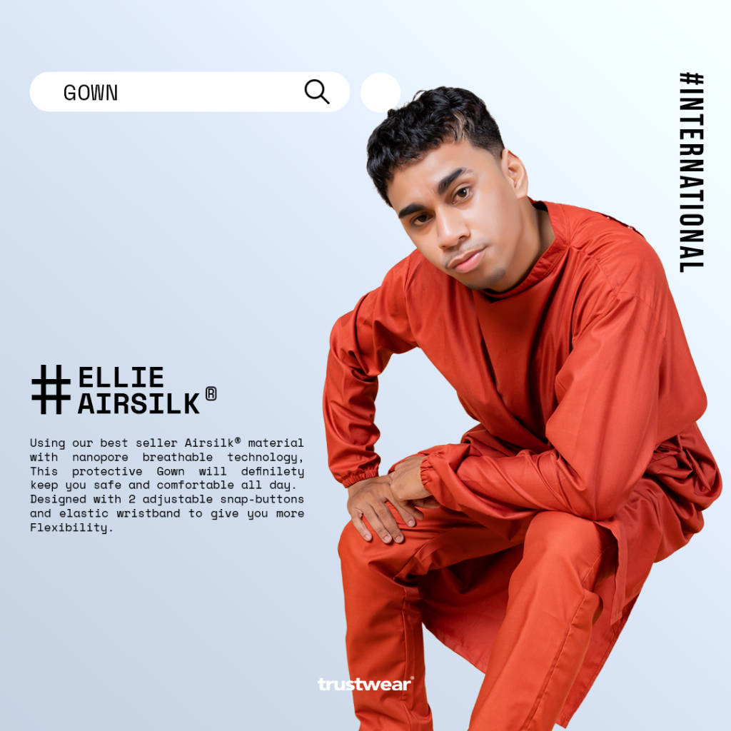 Surgical Gown / Gaun Operasi / Gaun OK Dokter Perawat Model Ellie [Export]