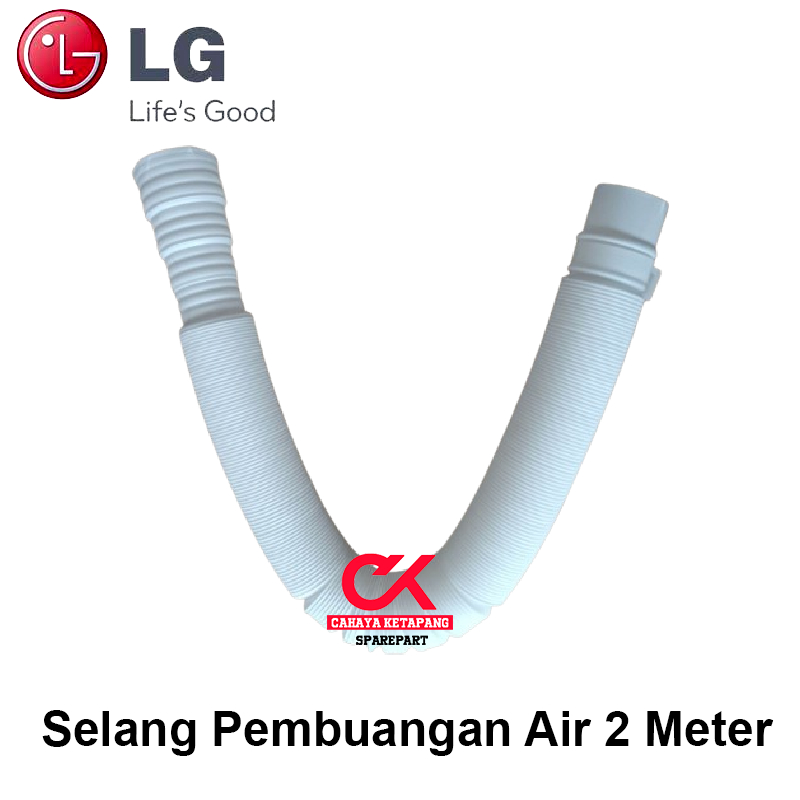 Selang Mesin Cuci LG Panjang 2 Meter | Selang Pembuangan Air 1 Tabung / 2 Tabung