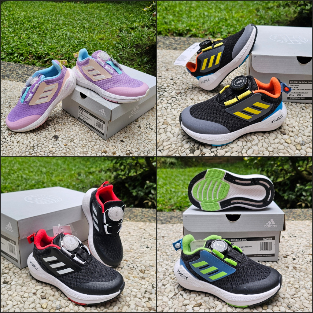 ADIDAS / Sepatu Kets Anak Adidas EQ21 RUN BOA / Slip On Kids / Sepatu Anak / Sepatu Adidas Anak / Se
